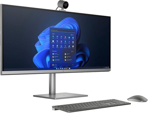 HP ENVY All-in-One 34-c1070xt للمنزل والأعمال الكل في واحد (Intel i7-12700 12-Core، 16GB DDR5 4000MHz RAM، 2x512GB PCIe SSD (1 تيرابايت)، Win 11 Pro) مع MS 365 Personal، Dockztorm Hub in Kuwait