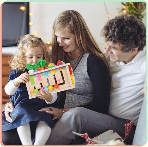 لعبة صندوق مناديل مونتيسوري 6 في 1 من أنكايكسين للأطفال بعمر 6+ أشهر، مكعب نشاط خشبي، ألغاز من 12 إلى 18 شهرًا، هدايا مثالية للفتيات الصبيان بعمر سنة واحدة، ألعاب حسية للأطفال الصغار من سن 1 إلى 3 سنوات، هدية عيد ميلاد الطفل الأول in Kuwait