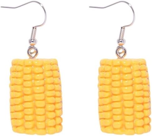 Resin Drop Handmade Gift Eardrop Cute Funny Emulational Charm Food Cartoon Snacks Popcorn Earring Strawberry Fruits in Saudi Arabia