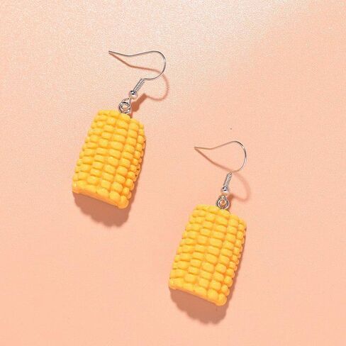 Resin Drop Handmade Gift Eardrop Cute Funny Emulational Charm Food Cartoon Snacks Popcorn Earring Strawberry Fruits in Saudi Arabia