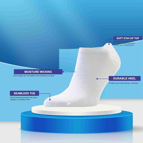 جوارب رياضية قصيرة قطنية للرجال من ALEX YVN، 14 قطعة in Kuwait