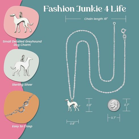 FashionJunkie4Life قلادات من الفضة الإسترليني ثلاثية الأبعاد من سلالات الكلاب in Saudi Arabia