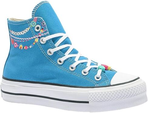 حذاء رياضي نسائي من Converse Chuck Taylor باللون الأزرق المطرز Sz 7 in Saudi Arabia