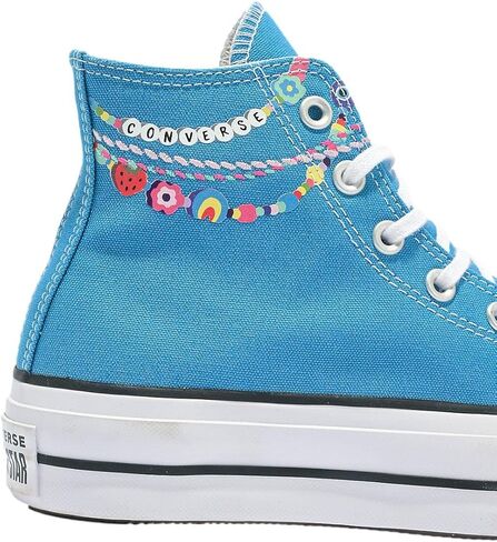حذاء رياضي نسائي من Converse Chuck Taylor باللون الأزرق المطرز Sz 7 in Saudi Arabia