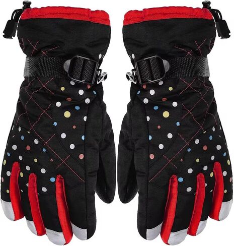 SATINIOR Women Winter Ski Gloves Waterproof Windproof Snow Gloves Warm Snowboard Gloves for Cold Weather Outdoor Activities in Saudi Arabia