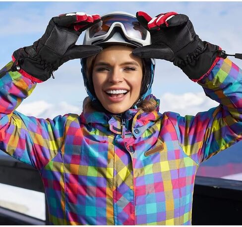 SATINIOR Women Winter Ski Gloves Waterproof Windproof Snow Gloves Warm Snowboard Gloves for Cold Weather Outdoor Activities in Saudi Arabia