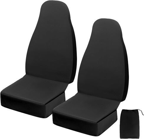 QWORK Seat Covers for Cars SUV Trucks, Water-Resistant Car Seat Cover for Car Repair, Pet Scratching, Food Debris, Oil, Keep Seat Clean, Oxford Front Automotive Seat Covers Protectors, 2 Pack in Saudi Arabia