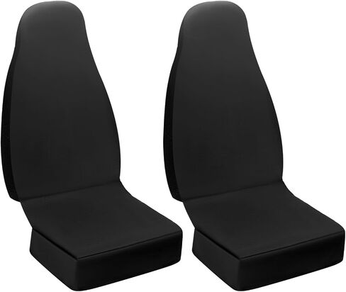 QWORK Seat Covers for Cars SUV Trucks, Water-Resistant Car Seat Cover for Car Repair, Pet Scratching, Food Debris, Oil, Keep Seat Clean, Oxford Front Automotive Seat Covers Protectors, 2 Pack in Saudi Arabia