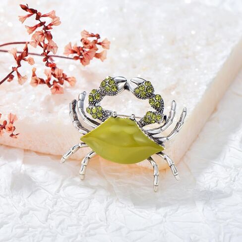 EMEGCY Animal Brooches for Women Girls Rhinestone Animal Brooch Pins Gold-plated Animal Lapel Pin Jewelry Birthday Gift for Wife Mom Friends in Saudi Arabia