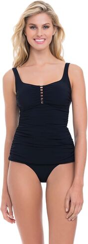 Profile by Gottex Women's Standard Keyhole Scoop Neck Tankini Top Swimsuit in Kuwait