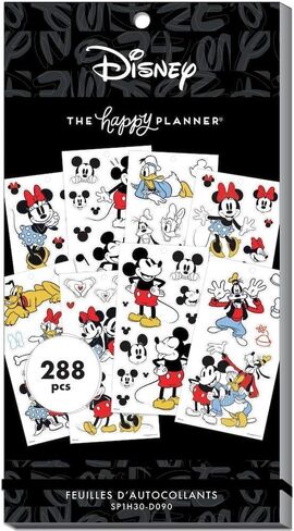 كتاب ملصقات قيمة Happy Planner، ميكي ماوس كبير، 288 in Saudi Arabia
