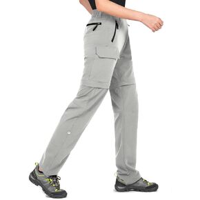 Wespornow Women's-Hiking-Pants Convertible-Zip-Off-Quick-Dry-Pants for Cargo, Camping, Travel, Outdoor, Fishing, Safari