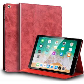 for Ipad Case 10.2-inch 9th/8th/7th Gen Genuine Leather Cover Protective Shell for 2021/2020/2019,Auto Wake/Sleep.Black