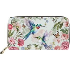 COEQINE Beach Sea Turtle Printed Wallets for Women,Multiple Card Slots Ladies Long Wallet PU Leather Card Holders