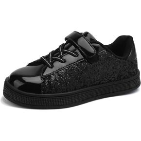 UUBARIS Girl's Glitter Tennis Shoes Fashion Sneakers for Kids Sparkly Princess Shoes Bling Walking Sneakers Shiny Sequin Shoes