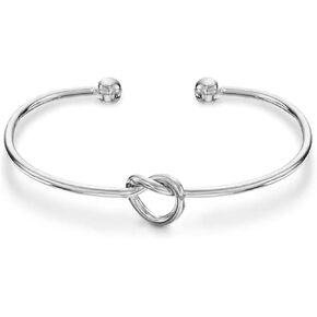 Boogey 18Kt Real Gold Plated Forever Love Bracelet Tie the Love Knot Infinity Blacelets Cuff Bangles Adjustable for Women, Teens, Girls a Gift For Her.
