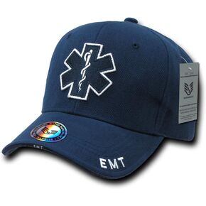 Rapid Dominance Unisex Adult Deluxe Embroidered Law Enforcement Caps - EMT Cross