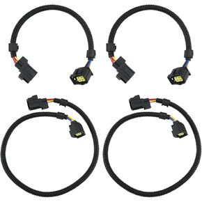 4pcs Sensor Extension Harnesses Fit for Jeep for Dodge Charger for RAM 1500 for Chrysler SRT, Harness length: 12 in and 24in