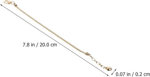 EXCEART 10pcs Silver Snake Chain Charm Bracelets with Heart Lobster Clasp Extender Chain Stainless Steel Adjustable Slider Bracelet Metal Bracelet Chain European Charm Bracelet for Jewelry Making 3mm in Saudi Arabia