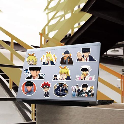 50PCS Mashle：Magic and Muscles Stickers for Laptop and computer, Anime Cartoon Waterproof Vinyl Stickers for Mug Water Bottle Hydro Flask Car Bumper Skateboard Luggage Suitcases Decoration in Saudi Arabia