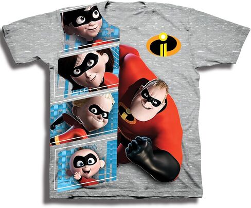 تي شيرت Disney Kids The Incredibles 2 Character Panel قصير الأكمام in Saudi Arabia