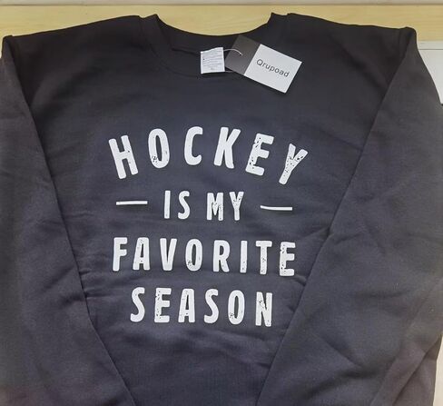 Qrupoad Women Hockey Is My Favorite Season Sweatshirt Hoodie Oversized Cozy Pockets Pullover in Kuwait