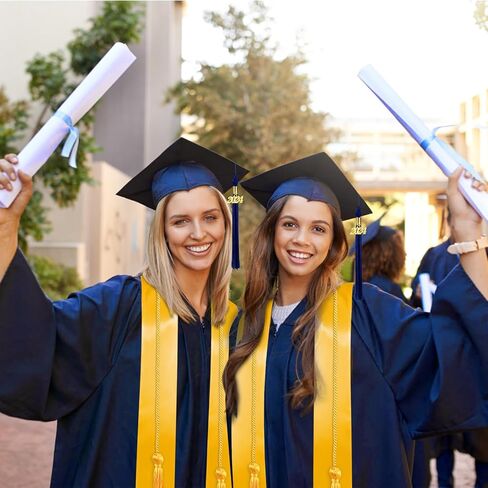Graduation Cap and Gown 2026 Set with Tassel Honor Cord Graduation Stoles for High School College Bachelor in Kuwait