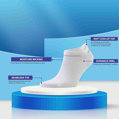 جوارب ALEX YVN رياضية للرجال من القطن بقصة منخفضة، 14 قطعة in Kuwait