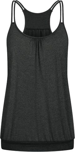 قمصان Viracy النسائية المدمجة في حمالة الصدر للتمرين، قمصان رياضية مبطنة للجري واليوجا in Kuwait