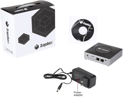 Zignbox GL01V2-PLUS كمبيوتر صغير بدون مروحة معالج Intel Celeron N4000 يصل إلى 2.6 جيجا هرتز، 8 جيجا رام، 120 جيجا SSD، Dual HDMI، Dual LAN، Windows 10 Pro in Kuwait