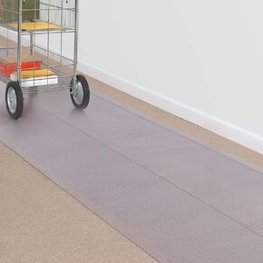 ES Robbins Ribbed Runner, 27-Inch by 10-Feet, Clear (184013)
