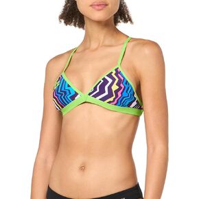 ARENA Women's Zig Zag MaxLife Tie Back Top