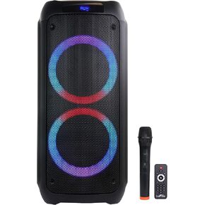 مكبر صوت بي فري ساوند مزدوج 8 بوصة بلوتوث لاسلكي محمول للحفلات مع أضواء تفاعلية in Kuwait
