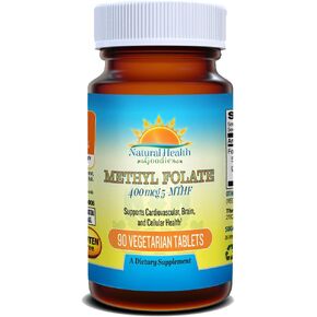 Active Folate Quatrefolic Acid 5-MTHF Methylfolate Smart Choice for Prenatal Heart & Brain Development vs Synthetic Folic Acid