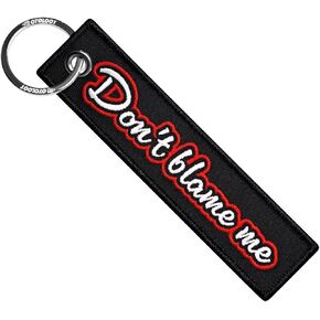Keychain for Motorcycles, Scooters, Cars and Gifts (Don't Blame Me)