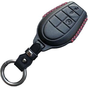 KAWIHEN Leather Key Fob Cover Compatible with Chrysler 300 T&C Dodge Challenger Durango Grand Caravan Journey Ram Truck 1500-3500 Keyless Entry Key Fob Case M3N5WY783X IYZ-C01C GQ4-53T 267F-5WY783X