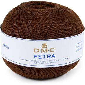DMC Petra Crochet Cotton Thread - Size 5 (Dark Brown 5938)