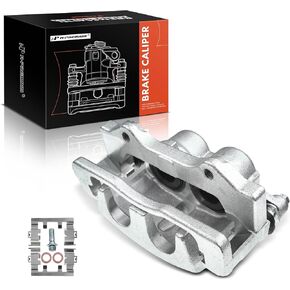A-Premium Disc Brake Caliper Assembly with Bracket Compatible with Select Chevy and GMC Models - Colorado/Canyon 2009 2010 2011 2012 - Front Right Passenger Side