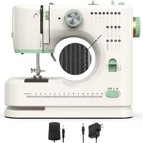 StitchMaster Pro:Ballet on twin needles.Sewing machine,sewing machine for beginners,Double needle and double thread,16 kinds of stitches.Sewing machine for Household,sewing machine for adults.(White) in Kuwait
