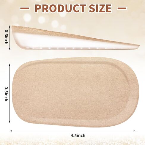 Heel Lifts Silicone - 2 Pairs Height Increase Insoles 0.6 inch Shoe Lifts for Leg Length & Relieve for Heel Pain in Saudi Arabia