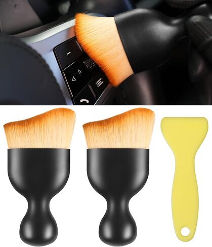 فرشاة غبار داخلية أوتوماتيكية، أداة غبار مكونة من 3 قطع تشتمل على فرش تفاصيل منفضة وكاشطة بلاستيكية، وفرشاة غبار ذات شعيرات فائقة النعومة لتفصيل الغبار في السيارة، وفرشاة تنظيف لفتحات تهوية لوحة قيادة السيارة in Kuwait