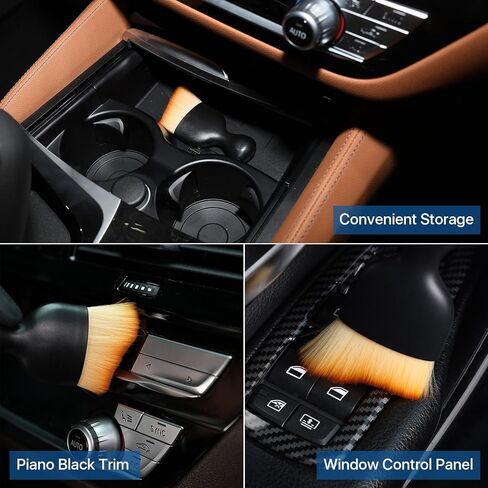 فرشاة غبار داخلية أوتوماتيكية، أداة غبار مكونة من 3 قطع تشتمل على فرش تفاصيل منفضة وكاشطة بلاستيكية، وفرشاة غبار ذات شعيرات فائقة النعومة لتفصيل الغبار في السيارة، وفرشاة تنظيف لفتحات تهوية لوحة قيادة السيارة in Kuwait