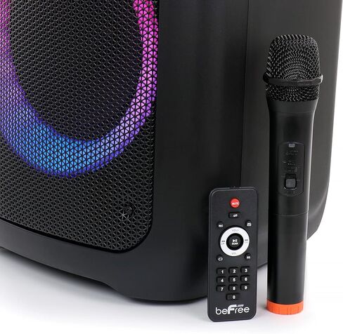مكبر صوت بي فري ساوند مزدوج 8 بوصة بلوتوث لاسلكي محمول للحفلات مع أضواء تفاعلية in Kuwait