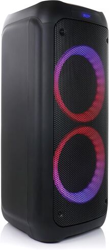 مكبر صوت بي فري ساوند مزدوج 8 بوصة بلوتوث لاسلكي محمول للحفلات مع أضواء تفاعلية in Kuwait