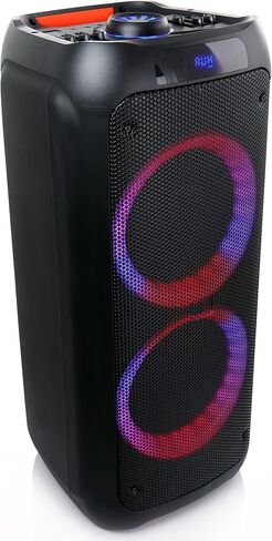 مكبر صوت بي فري ساوند مزدوج 8 بوصة بلوتوث لاسلكي محمول للحفلات مع أضواء تفاعلية in Kuwait