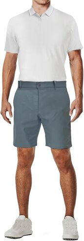 شورت Youper للرجال من Tech Golf مع حزام خصر مطاطي مخفي، مقاوم للتجاعيد 10 بوصات شورت رياضي كاجوال للعمل in Kuwait