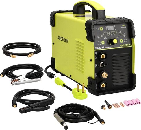 آلة لحام TIG TIG210XP HF TIG/Spot TIG/Stick لحام، 210 أمبير 110/220 فولت ثنائي الجهد IGBT آلة لحام للعاكس in Saudi Arabia