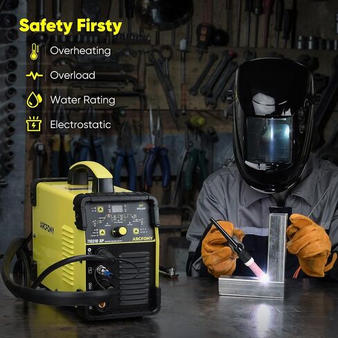 آلة لحام TIG TIG210XP HF TIG/Spot TIG/Stick لحام، 210 أمبير 110/220 فولت ثنائي الجهد IGBT آلة لحام للعاكس in Saudi Arabia