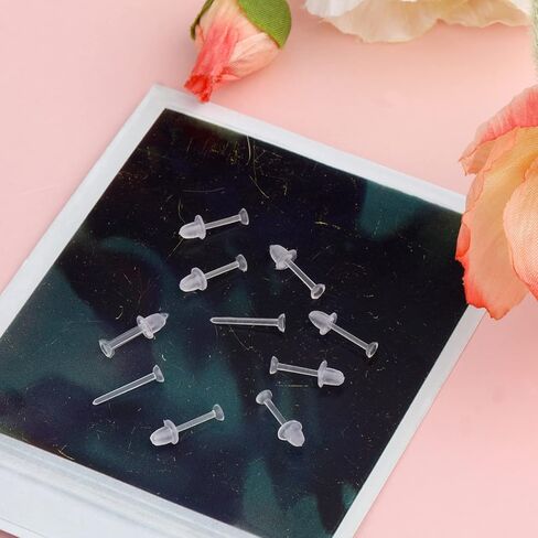 LUTER 150 زوجًا من الأقراط البلاستيكية، أقراط شفافة أقراط بلاستيكية غير مرئية أقراط بلاستيكية شفافة أقراط بلاستيكية شفافة لصنع المجوهرات الرياضية للنساء والرجال in Saudi Arabia