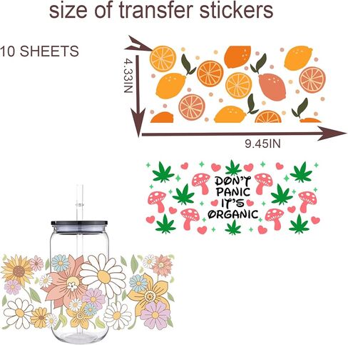 ملصق نقل مقاوم للماء ثلاثي الأبعاد للطيور (5 قطع)، أغطية أكواب DTF للأشعة فوق البنفسجية للزجاج 16oz، شارات مقاومة للخدش للحرف اليدوية والأثاث، شكل غير منتظم، استخدام فردي، موضوع الطيور، بلاستيك، Am010 in Kuwait